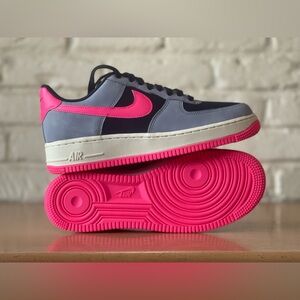 Nike Air Force 1 '07 LX Dark Obsidian Pink Blast FB8876-401 Men 7.5 / Women 9